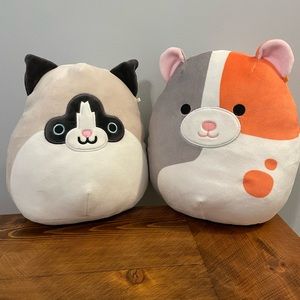 Squishmallow Cat & Hamster 8” NO TAGS